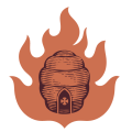 LOGO_ACC_Two-Color Orange Beehive Flame
